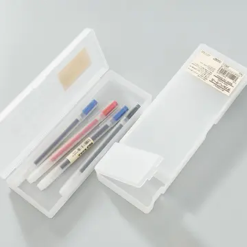 Transparent Pencil Box Hard Plastic Pencil for Case Crayon Pen Box Sketch  Pencil for Case Stacking Office Supplies Organ 