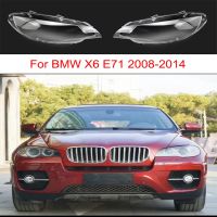 ไฟหน้าเลนส์ใสกระจกครอบไฟหน้ารถ2008-2014 E71สำหรับ BMW X6