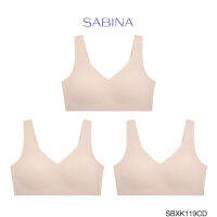 ?โปรแรง++ เสื้อชั้นใน (Set 3 ชิ้น) (ไม่มีโครง) รุ่น Seamless Fit รหัส SBXK119CD สีเนื้อเข้ม สุดคุ้ม