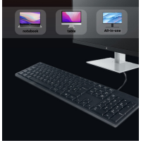 Qianye M120ชุดคีย์บอร์ดและเมาส์แบบมีสายสำหรับ Apple teclado A Pad สมาร์ทโฟนแท็บเล็ตคีย์บอร์ดไร้สายสำหรับ Android I ioss