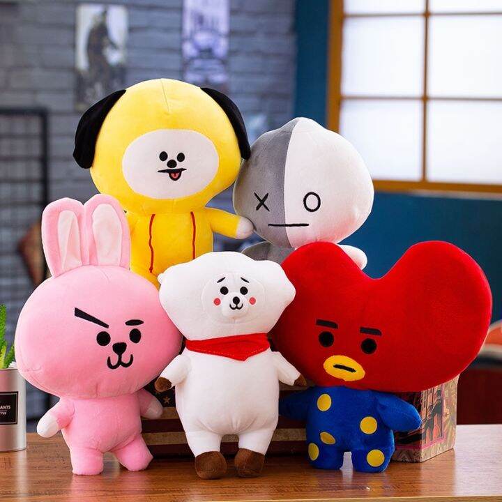 Kpop BT21 Plush Toy TATA RJ CHIMMY COOKY SHOOKY MANG KOYA VAN RM Jin ...