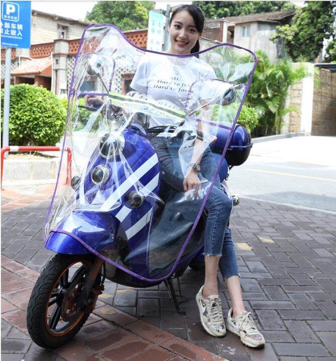 electric vehicles, Small motorcycles, windshields, transparent widened