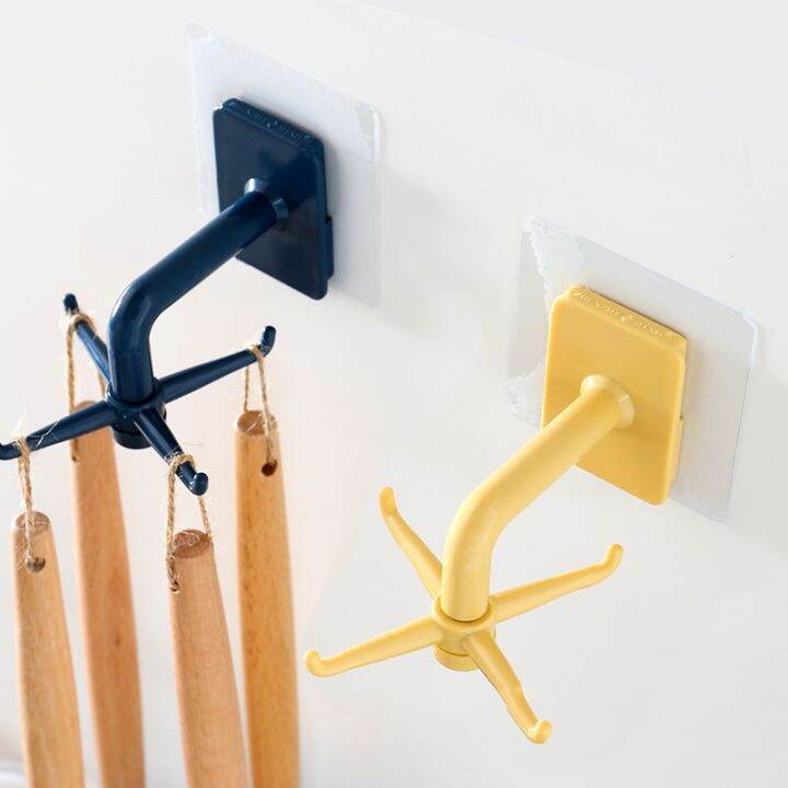 cw-degrees-rotating-punch-free-kitchenware-storage-rack-ties-hanging-organizer-holder-utensils