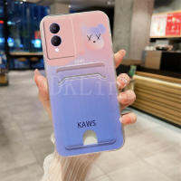 เคสโทรศัพท์กระเป๋าใส่บัตรใหม่สำหรับ VIVO Y17S 2023แฟชั่นซิลิโคนนิ่มลายการ์ตูนหมี Hanphone เคส Vivo Y17s VIVOY17S