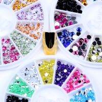 หลายรูปแบบขนาดผสม Rhinestones อะคริลิหลายสีในงานฝีมือล้อร่างกาย Shinning เคสโทรศัพท์สติ๊กเกอร์ตกแต่งเล็บ DIY-Fenpier