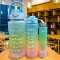 3pcs/Set Sports Large Capacity Water Bottle School Girl Children Kawaii Cute Drinking Cup for Male Female Jug Hiking Camping Cup