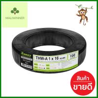 สายไฟ THW-A RANZZ 1x16 ตร.มม. 100 ม. สีดำELECTRIC WIRE THW-A RANZZ 1X16SQ.MM 100M BLACK **ของแท้100%**