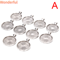 ?【Lowest price】Wonderful 10pcs Alloy pendant BLANK Setting ถาดวางแก้วชุดเครื่องประดับ DIY CRAFT