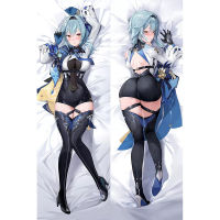 Game Genshin Impact Eula Cosplay Dakimakura Pillowcase Eula Peachskin Hugging Body Pillow Case Otaku Pillow Cushion Cover