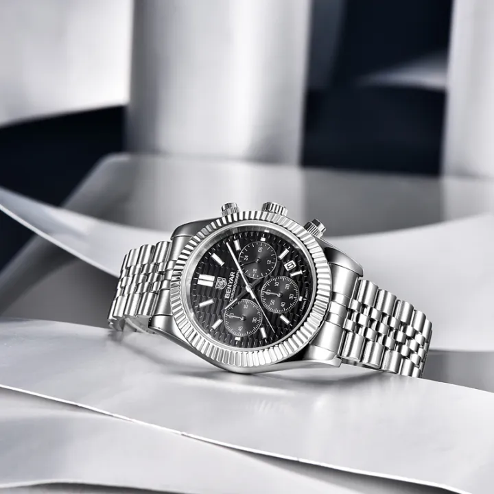 BENYAR 2021 New Japan Seiko VD53 Stainless Steel Men Watch Sapphire Crystal  Chronograph Watches For Men Luxury Fashion Quartz Men Watch | Lazada PH