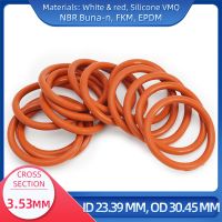 Cincin O CS 3.53 Mm ID 23.39 Mm OD 30.45 Mm Bahan dengan Silikon VMQ NBR FKM Segel Ring EPDM