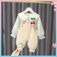 Baby clothes Super Foreign Princess suspender pants suit split girl jumpsuit one-year-old baby spring and autumn clothes