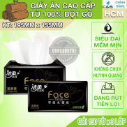 Gói 150 tờ giấy rút lụa cao cấp C&S Face Đen 3 lớp - nội địa Trung