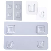 Double-Sided Adhesive Wall Hook Hanger Strong Transparent Wall Storage Sucker For Kitchen Bathroom Hooks