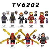 Compatible with LEGO Super Heroes Iron Man Spider-Man Venom Thor Assembled Building Blocks Doll Toy TV6202