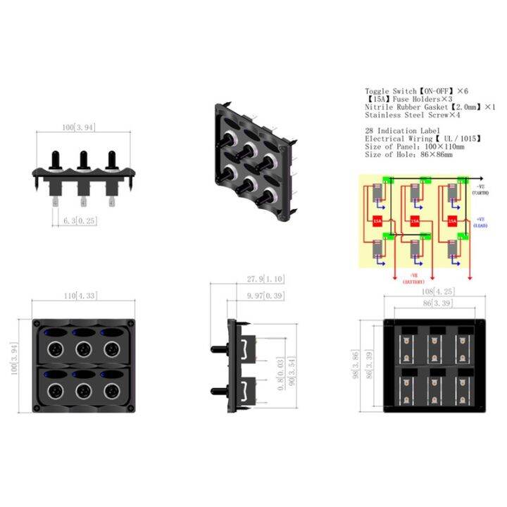 12v-24v-waterproof-blue-led-marine-grade-6-gang-toggle-switch-panel-for-rvs-boat-caravan-pre-wired-6-way-rocker-switch-panel