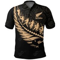 2023 NEW Style Aotearoa New Zealand Polo Shirt - Maori Fern Rugbysize：XS-6XLNew product，Can be customization