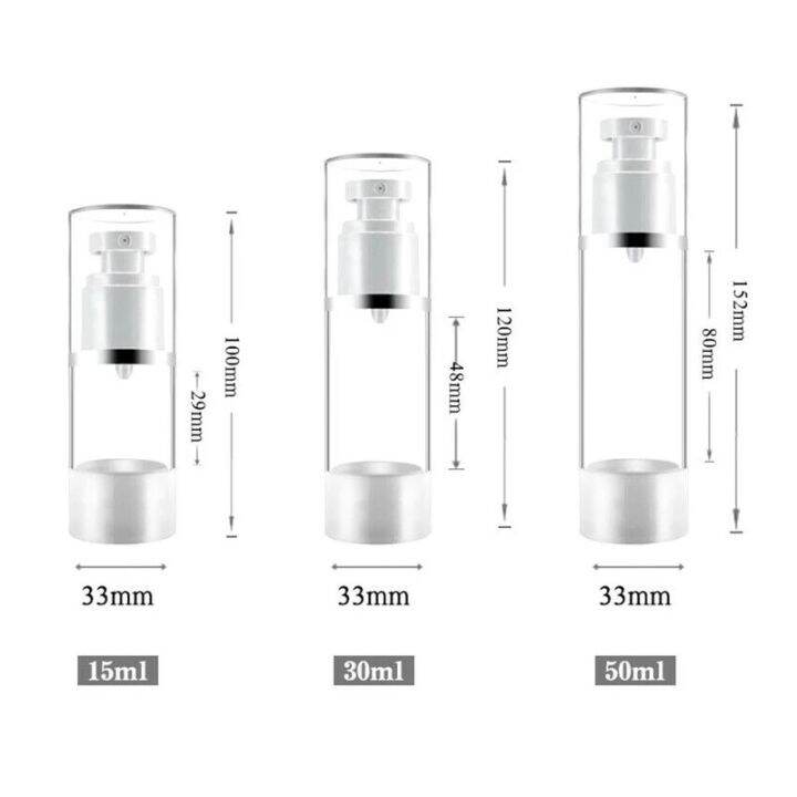 ขวดสเปรย์พกพาขนาดเล็ก15มล-30มล-50มล-80มล-100มล-สำหรับเดินทางประเภทกดขวดสเปรย์เปล่า-ปั๊มสุญญากาศขวดอิมัลชัน-ขวดครีมโลชั่นขวดสเปรย์เปล่า-ขวดสเปรย์เดินทาง