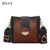 IELGYWomen S Texture Bucket Bag Messenger Bag Fashion Casual Broadband Messenger Bag