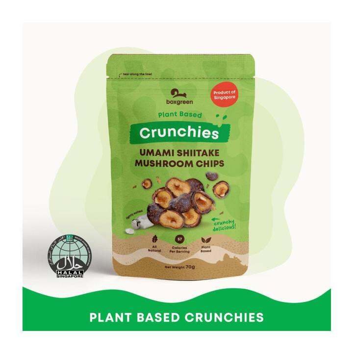 Boxgreen Umami Shiitake Mushroom Chips Lazada Singapore