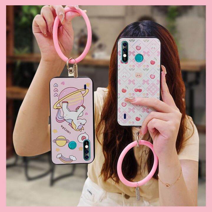 youth-advanced-phone-case-for-itel-a56-a56-pro-soft-shell-cute-couple-taste-solid-color-creative-ring-back-cover-funny