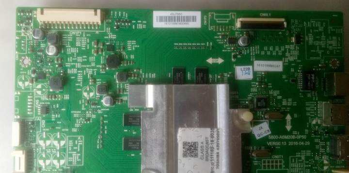 เมนบอร์ด-toshiba-main-board-อะไหล่แท้-ของถอด-ใช้กับรุ่น-43u7650vt-พาร์ท-5800-a6m20b-0p50