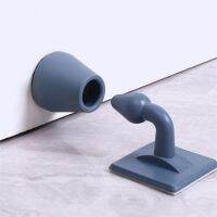 【LZ】 Mute Non-punch Silicone Door Stopper Touch Toilet Wall Absorption Door Plug Anti-bump Door Holder Gear Gate Resistance Door Stop