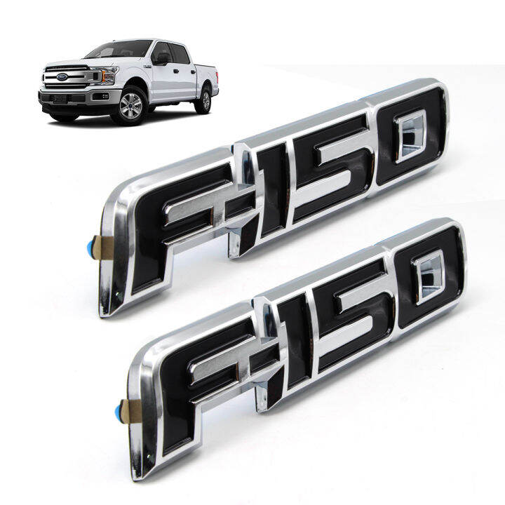 โลโก้-logo-f-150-สี-black-chrome-f-150-ford-2-4-ประตู-ปี-ขนาด-20x4x1-มีบริการเก็บเงินปลายทาง