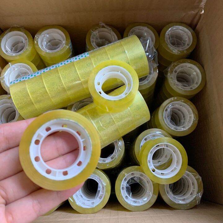 18mm-20m-toll-transparent-adhesive-tape-pack-tools-stationery-office-school-supplies-packing-present-flower-adhesives-tape