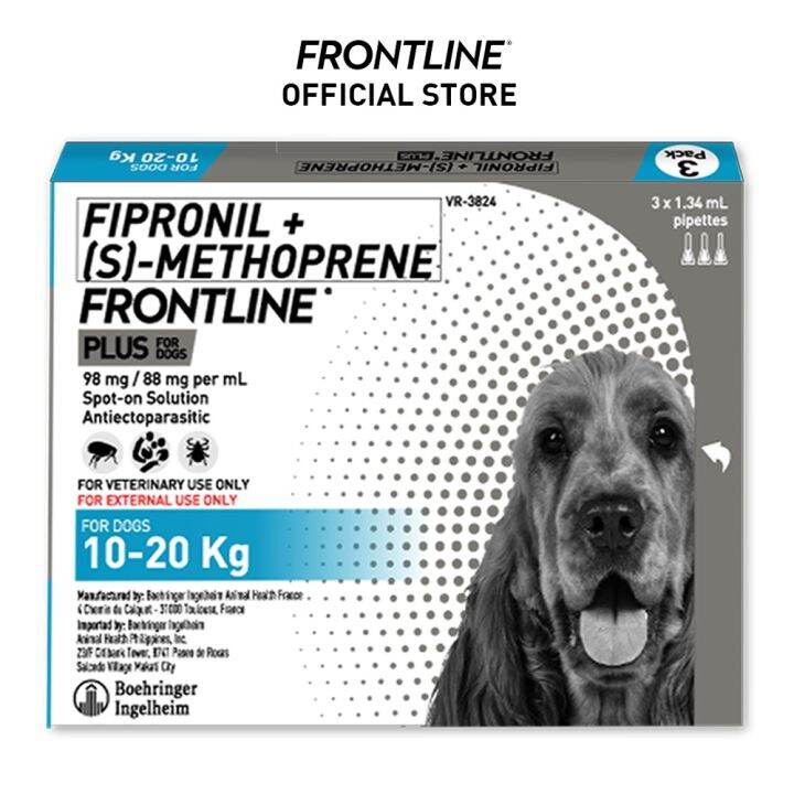FRONTLINE Plus Flea Tick Treatment for Medium Dogs (1020kg) Lazada PH