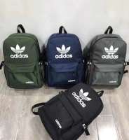 Adidasกระเป๋าเป้สะพายหลังผู้ชายและผู้หญิงใหม่กระเป๋าคอมพิวเตอร์กระเป๋าเป้สะพายหลังกีฬา