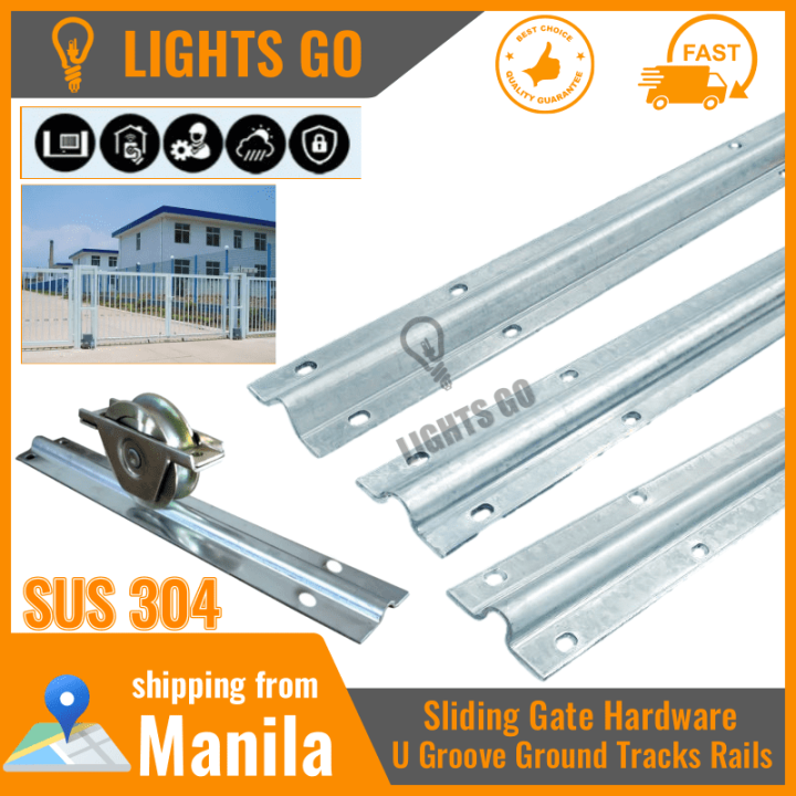 【Sus304】steel track for sliding door Heavy Duty R8/R10 U/DV Track Sliding sliding door track U/V