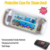 เคสป้องกันน่ารักสำหรับ Steam Deck Game Console Cover Anti-Fall Non-Slip Shell Split Design