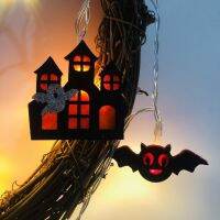 Fairy Lamp Eco friendly Light String Eye catching High Brightness Halloween LED Bat Castle Lantern Pendant Light String