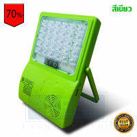 Solar Light 20W 5in1 XKJ-TL20 ไฟโซล่าเซลล์ ปรับแสงได้2ระดับ พร้อมไฟกระพริบสลับน้ำเงิน/แดง เชื่อมบลูทูธได้!!(สีเขียว)