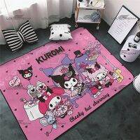 ☜ Cute Cartoon Kuromi Melody Carpet Fashion Living Room Area Floor Pad Can Customize Rug Bedroom and Cloakroom Cushion Door Pad