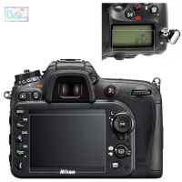 กระจกติดด้วยตนเอง/ฟิล์ม LCD หลัก + ข้อมูลบนไหล่หน้าจอกันกระแทกฝาครอบสำหรับ Nikon D7100กล้อง D7200