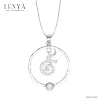 Lenya Jewelry  จี้ LenYa ดีไซน์เลข ๙ ไทย ตัวเรือนเงินแท้ชุบทองคำขาว