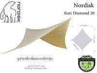 Nordisk Kari Diamond 20ฟลายชีทรูปทรงสี่เหลี่ยมขนมเปียกปูน