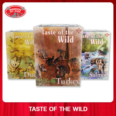 [MANOON] TASTE OF THE WILD Dog Wet Food Tray  เทสต์ ออฟ เดอะ ไวลด์ อาหารสัตว์ชนิดเปียกแบบถาด 390 กรัม