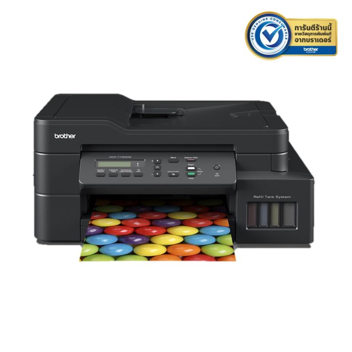 เครื่องพิมพ์อิงค์แทงค์-brother-dcp-t720dw-printer-ink-tank-print-copy-scan-wifi-duplex-printing-พร้อมหมึกแท้-1-ชุด