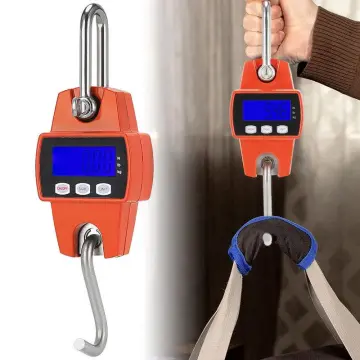 300KG Portable Mini Crane Scale Electronic Hook Hanging Weight Scale for  Outdoor Hunting 
