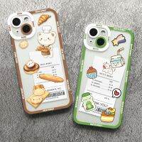 Penka Shop】เคสโทรศัพท์แบบใสสำหรับ Samsung Galaxy A53 A52 A51 A71 A53 A73 A72 A13 A12 A21s ผ้าคลุม A41เค้กสติกเกอร์เบอร์เกอร์ซูชิ