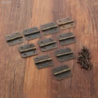 【LZ】 10Pcs 30x25mm Drawer Jewellery Box Hinges  Antique Cabinet Hinges Furniture Door Hinges Furniture Hardware with Screws