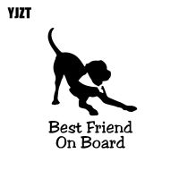 卍◈◙ YJZT 9.7CMx13CM Best Friend Dog BABY ON BOARD Vinyl Sticker Car Decals Black Silver C10-00671