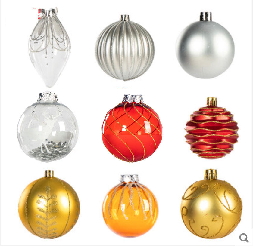 Photo Bauble Star Decor Christmas Glitter Baubles Xmas Tree Hanging Ornament 