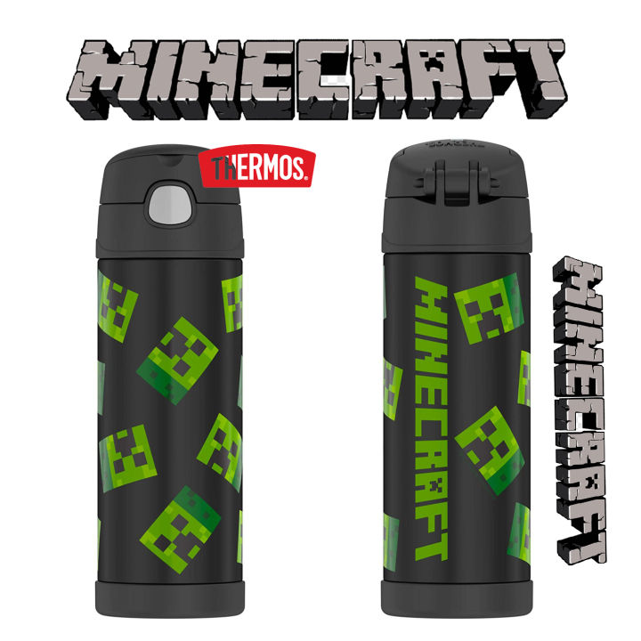 กระติกน้ำสแตนเลสเก็บความเย็น-thermos-funtainer-minecraft-16oz-ราคา-1250-บาท