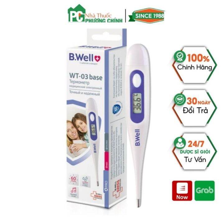 Nhiệt Kế Điện Tử B.Well Swiss WT-03 Base Nhỏ Gọn Đo Chính Xác, Không ...