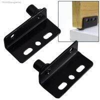 ▧▥♝ 2Pcs Pivot Hinges Black Heavy Duty Concealed Shaft Door Hinges With Bushing For Wood Doors Drawers Furniture Cabinet Wardrobe