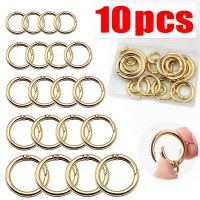 【YF】 Metal O Clasps Openable Mosquetão Redondo Keychain Clips Gancho Dog Cadeia para Jóias 10Pcs